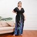 Women's Clothing Fat M Plus Size Women's Clothing M 5XL Plus Fat Plus Long Mopping Dress Holiday Beach Dress_ecoleips.com
