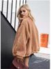 Long-Sleeved, Plush Zipper Loose Solid-Color Women's Coat For Autumn And Winter_ecoleips.com