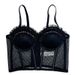 Women's Clothing Black Sexy Lace See Through Underwear High End Sexy Outerwear Underwear Fishbone Gathered Bra_ecoleips.com