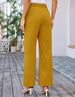 K Women's High-waisted Wide-leg Pants With Pockets_ecoleips.com