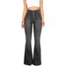 European and American foreign trade cross border supply 2024 spring and summer new high waist elastic flared jeans for women_ecoleips.com