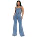 Women's Clothing Platform Fashion Casual Sexy Suspenders Denim Jumpsuit Wide Leg Pants Flared Pants_ecoleips.com