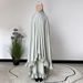 Women’s Clothing New Fashion Robe Dress Two Piece Set Large Headscarf Suit National Costume_ecoleips.com
