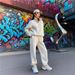 New Women's Casual Fashion Streetwear Patchwork Long Sleeve Sweatshirt And Pants Set European American Style Trendy Wholesale 2025_ecoleips.com
