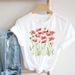 Cross-border Fashion Clothing New Arrivals European And American Floral Short-sleeve Women's Tops_ecoleips.com