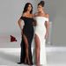 Women's Clothing New Tube Top Backless Dress Female Hot Girl Temperament Tight High Slit Long Skirt_ecoleips.com