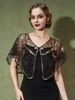 K Evening Gown Sequin Shawl Women's Party Banquet Lace Shawl_ecoleips.com