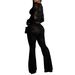 AL311 Women's Sexy Lace Flocked Set See-through Two-piece Nightclub Party_ecoleips.com