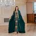 K Embroidered Long Robe Light Luxury Evening Dress Two-piece Dress Set_ecoleips.com