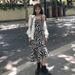 Two-Piece Set/Single Piece Spring And Autumn Irregular Slit Mermaid Zebra Print Camisole Dress For Women With Shirt_ecoleips.com