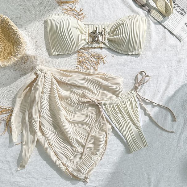 Women's New Style Swimsuit Bikini Two Piece Set Three Piece Casual Vintage Monokini Swimsuit_ecoleips.com