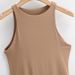 Women's Clothing Slim Round Neck Vest Jumpsuit Outer Wear Slim Sleeveless Suspenders Solid Color Bottoming Shirt Stretch Top_ecoleips.com