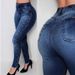 High Waisted Studded Beaded Push Up Skinny Jeans High Elasticity Autumn Winter Style Casual Cotton Denim_ecoleips.com