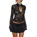 autumn Winter New European And American Women's Clothing, Solid Color V-neck Lace-up Sexy Hollow-out Women's Sheer Lace Underwear Top
_ecoleips.com