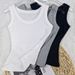 Women's Ribbed Camisole Tank Top Stretchy Slim Fit Summer Wear Base Layer Top for Layering under Suits_ecoleips.com