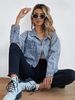 K Women's New Oversized Denim Jacket With Holes To Make Old Denim Jacket Jacket Jacket_ecoleips.com