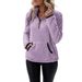 Cross-Border In-Stock 2026 European And American New Women's Autumn Winter Half-High Collar Zipper Pocket Long_ecoleips.com