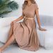 Real Shot Of 2026 Spring/summer European And American Casual Loose Short-sleeve Pocket Pleated Dress, Independent_ecoleips.com