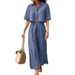 Women's Clothing Solid Color Loose Short Sleeve Shirt High Waist Wide Leg Pants Cotton And Linen Casual Two Piece Set_ecoleips.com