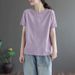 Summer Short-Sleeved T-Shirt For Women, Plus-Size Summer Clothes That Cover The Belly, Loose And Slimming, Dopamine-Colo_ecoleips.com