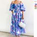 Foreign Trade European And American Women's Clothing Best-Selling 2026 Summer Elegant Square Neck Printed Puff_ecoleips.com