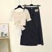 Women's Clothing Summer Milk Sweet Suit For Women New Fashion Age Reducing Butterfly Festival Top Denim Skirt Two Piece Suit_ecoleips.com