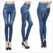 TV Shopping Favorite! High-Waisted Fleece-Lined Leggings – Thick Denim-Look With Functional Pockets (Gray/Black/Blue, S-XXXL)_ecoleips.com
