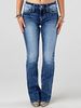 New Embroidered Jeans European And American Women's Clothing Heavy Wash Stretch Denim Trousers_ecoleips.com