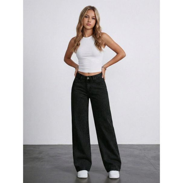 High Waisted Straight Leg Jeans For Women Loose Casual Plus Size Sweet And Spicy Style Clothing Denim_ecoleips.com