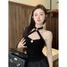 Purely Sexy And Alluring, Thickened Camisole With Built-in Chest Pads Women, Suitable Outerwear, Sleeveless,_ecoleips.com