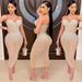 Women's Mesh Sequin Party Dress – Sexy Sheer Sleeveless Bodycon Dress For Nightclub & Evening Events_ecoleips.com