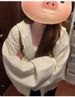 Early Autumn Popular Wear Striped Jacket Women's Autumn Korean Small Short Loose Hooded Sweater Cardigan Thin_ecoleips.com