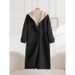 Hooded Fake Two-piece Wool Coat Women's Long Winter New Hepburn Style Double-sided Wool Coat Women's_ecoleips.com