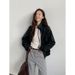 Aria Basics THE MIND Motorcycle Retro For Women 2026 Spring New Korean Style Short Leather Jacket A9138_ecoleips.com