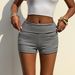 Women's Clothing Y2K Striped Shorts – Retro Streetwear Staple For Trendy Summer Outfits_ecoleips.com