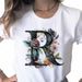 European And American Cross-border Foreign Trade Women's Floral Letter Print Round-neck Short-sleeve T-shirt Top_ecoleips.com
