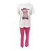 Women's Clothing Fashion Letter Printed T Shirt Trousers Casual Suit_ecoleips.com