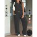 Women's Clothing Women's Breathable Casual Solid Color Top And Pants Set T-Shirt Style Clothing For Formal & Casual For Women_ecoleips.com