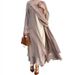 Verve Plus Size Women's Cardigan Coat Robe Long Dress Autumn Clothing_ecoleips.com