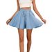 Women's Solid Color Croissant Shorts Elegant Slim Waist Loose Wide Leg Bottoms for Spring/Summer_ecoleips.com