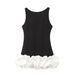 Women's Clothing ZR Style Women's Fashion Solid Color Slim Sleeveless Suspender Short Dress 8453777_ecoleips.com