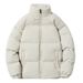 Korean Style Slim Stand Collar Jacket – Unisex Winter Coat (Black, Pink, White, Blue, M-5XL)_ecoleips.com