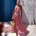European And American Spring/Summer Hot-Selling Halter Neck Polka Dot Print Loose Vacation Maxi Dress_ecoleips.com