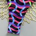 Colorful Wavy Pattern Two Piece Swimsuit 2026 New Style Women's Bikini Set for Beach Vacation European And American Foreign Trade_ecoleips.com