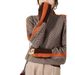 Women's Oversized High Neck Knit Sweater - Soft Acrylic Blend, Color Block Sleeves, Cozy Winter Pullover, Casual Loose Fit, Fashionable 3D Effect_ecoleips.com