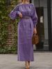 Elegant French Style Women's Clothing Set Long Sleeved Solid Color Shirt And Long Skirt_ecoleips.com