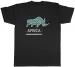 Women's T-Shirts Africa Mens T-Shirt African Pattern Rhino Unisex Tee Gift_ecoleips.com