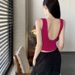 Sexy Hot Girl's Summer Camisole With Chest Pads A Large Open Back, Suitable For Wearing Inner Top Or As An Outer Piece,_ecoleips.com
