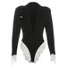 Women's Clothing Autumn And Winter New Temperament Sexy V Neck Slim Lace Splicing Small Suit Jumpsuit Female_ecoleips.com