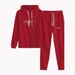 Luxury Women's Letter Print Hoodie And Jogger Set Casual Chic Two-Piece Outfit Dark Gray Red Apricot S-XXL_ecoleips.com